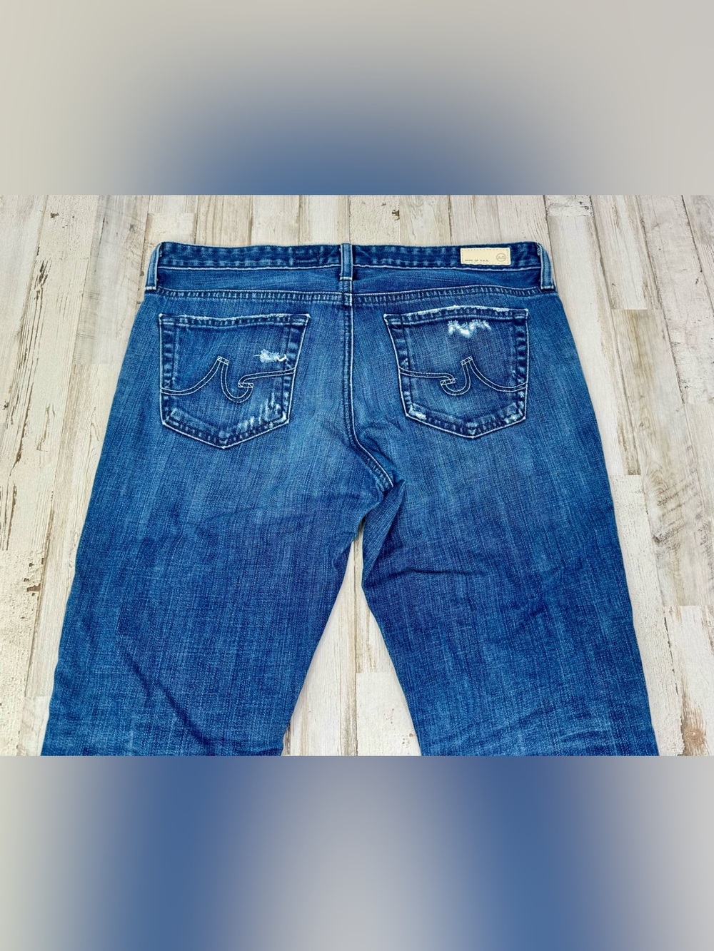 AG Adriano Goldschmied Jeans Womens 30R Blue Stilt Cigarette Leg Fit - Picture 10 of 11